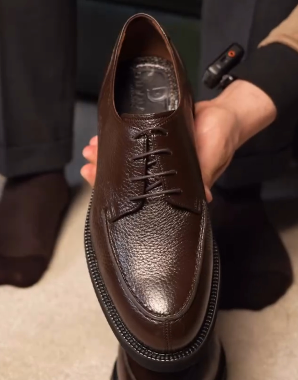 Men's Classic Derby Dress Shoes Leather