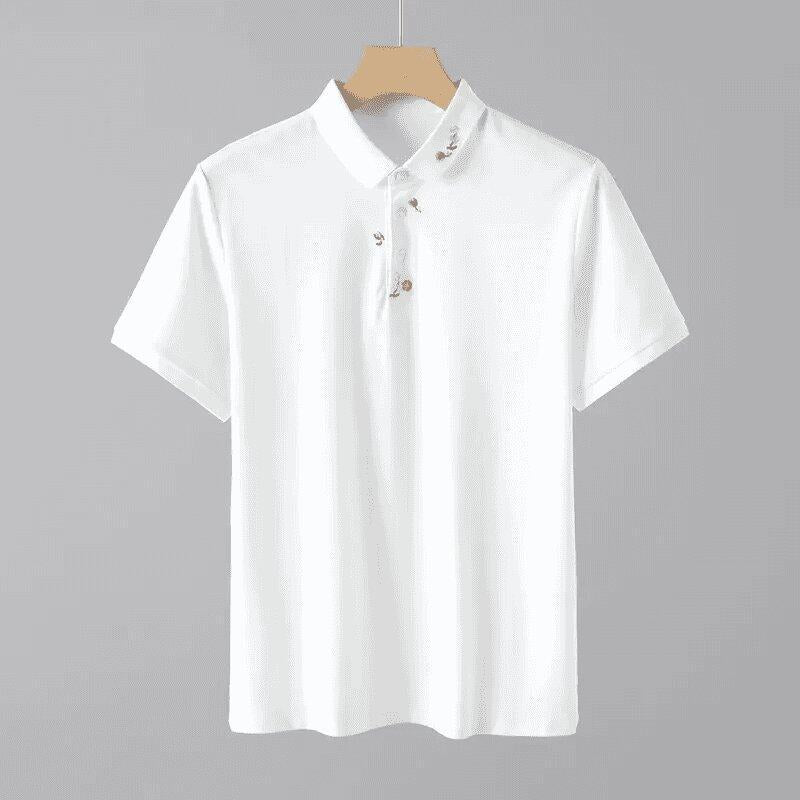 Men's Floral Embroidered POLO Shirt