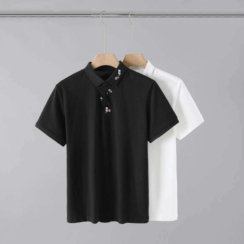 Men's Floral Embroidered POLO Shirt