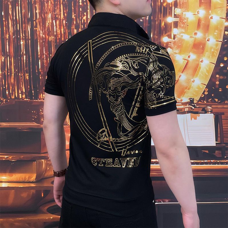 Heavy Duty Hot Stamping Printed T-Shirt