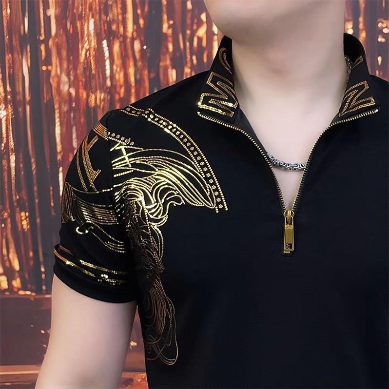 Heavy Duty Hot Stamping Printed T-Shirt