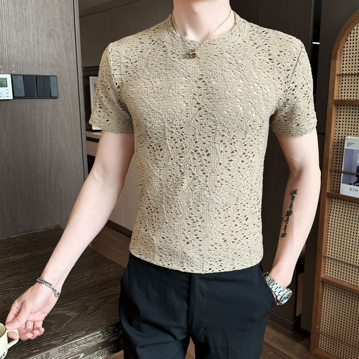 Men's Hollow T-shirt