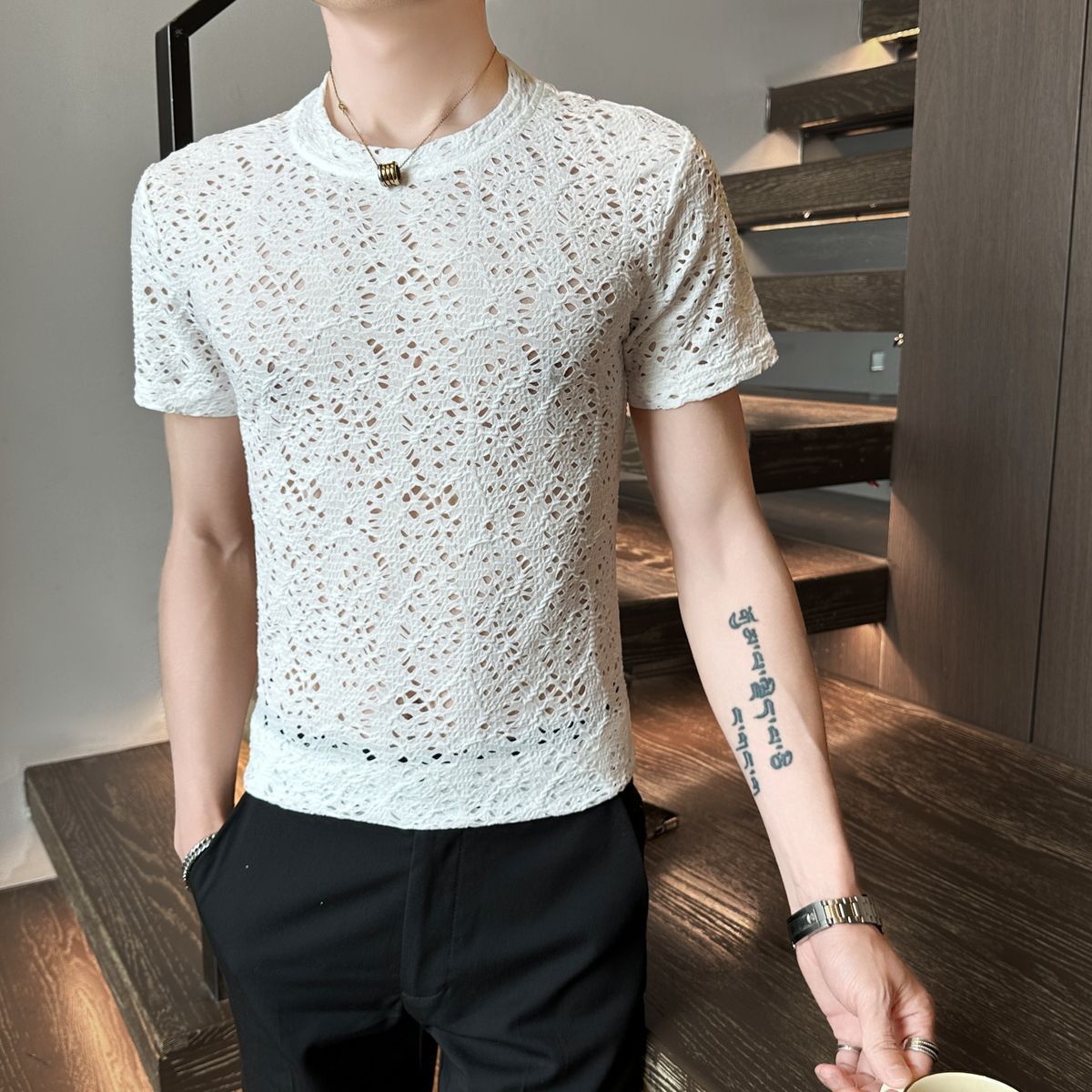 Men's Hollow T-shirt