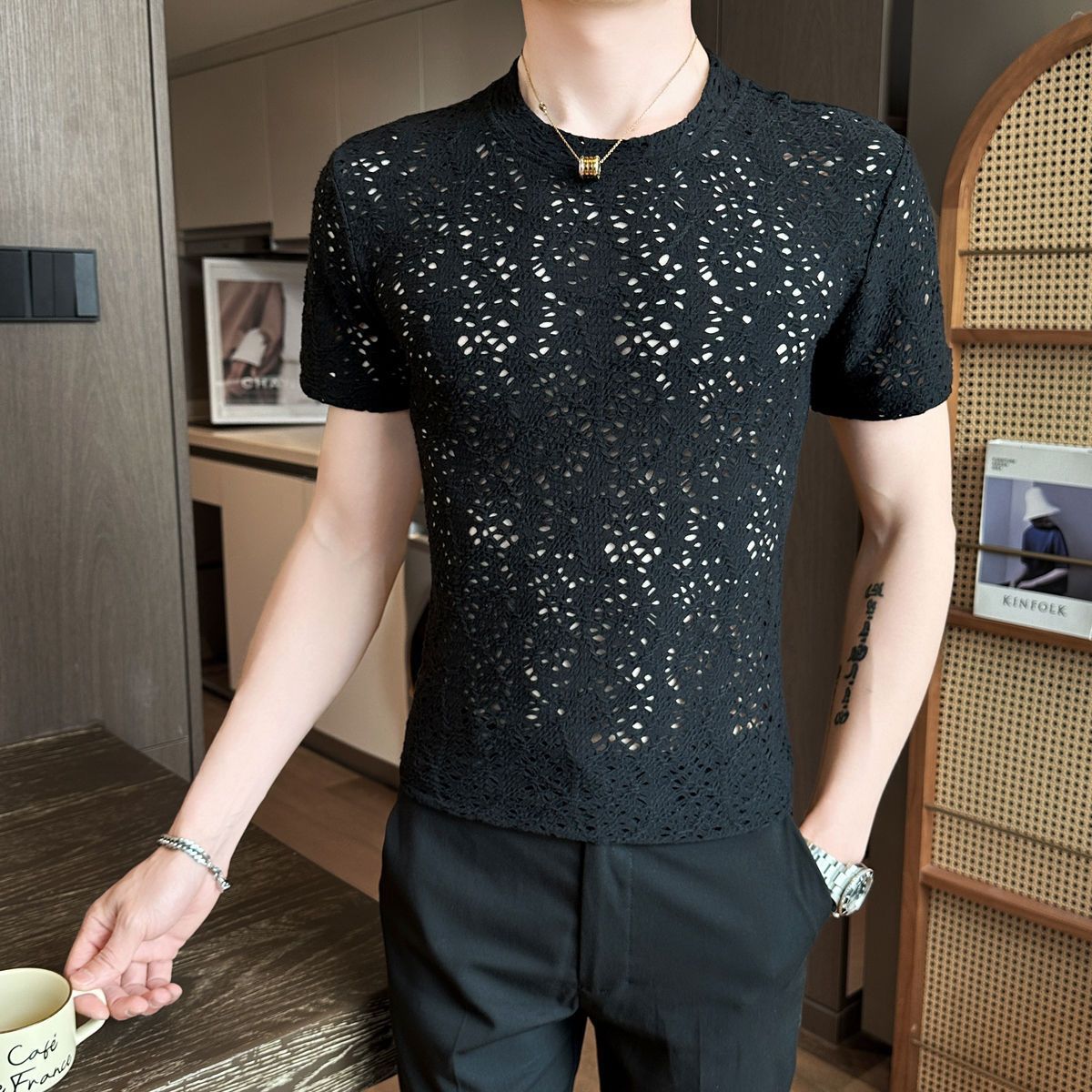 Men's Hollow T-shirt