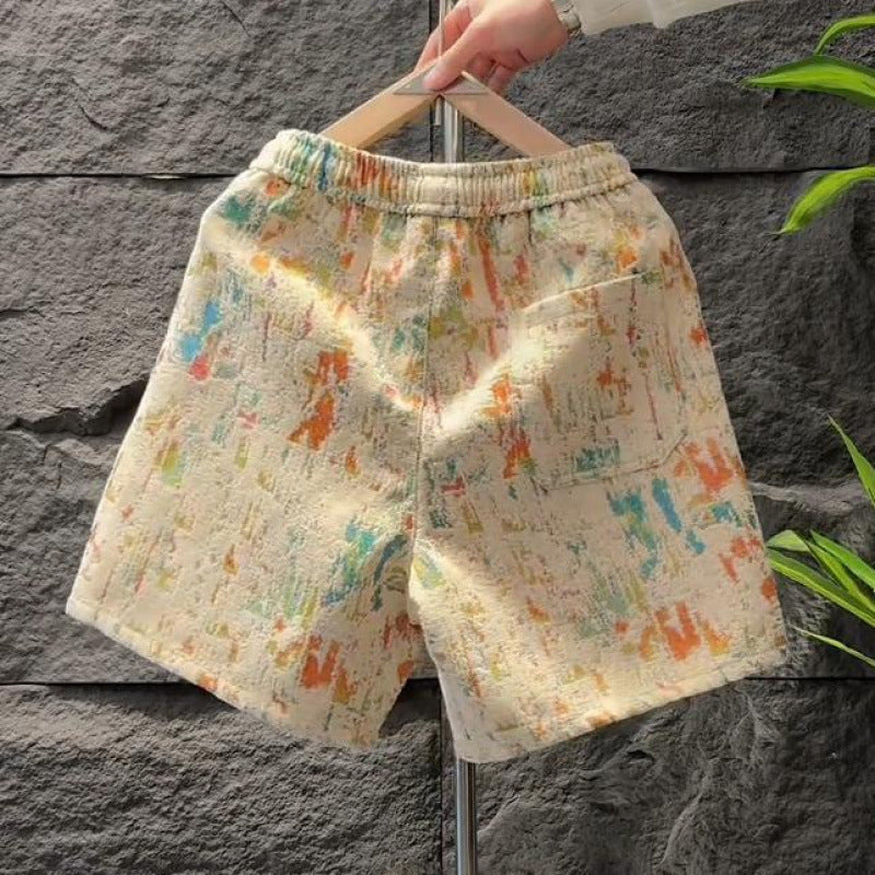 Men's Retro Prints Graffiti Shorts