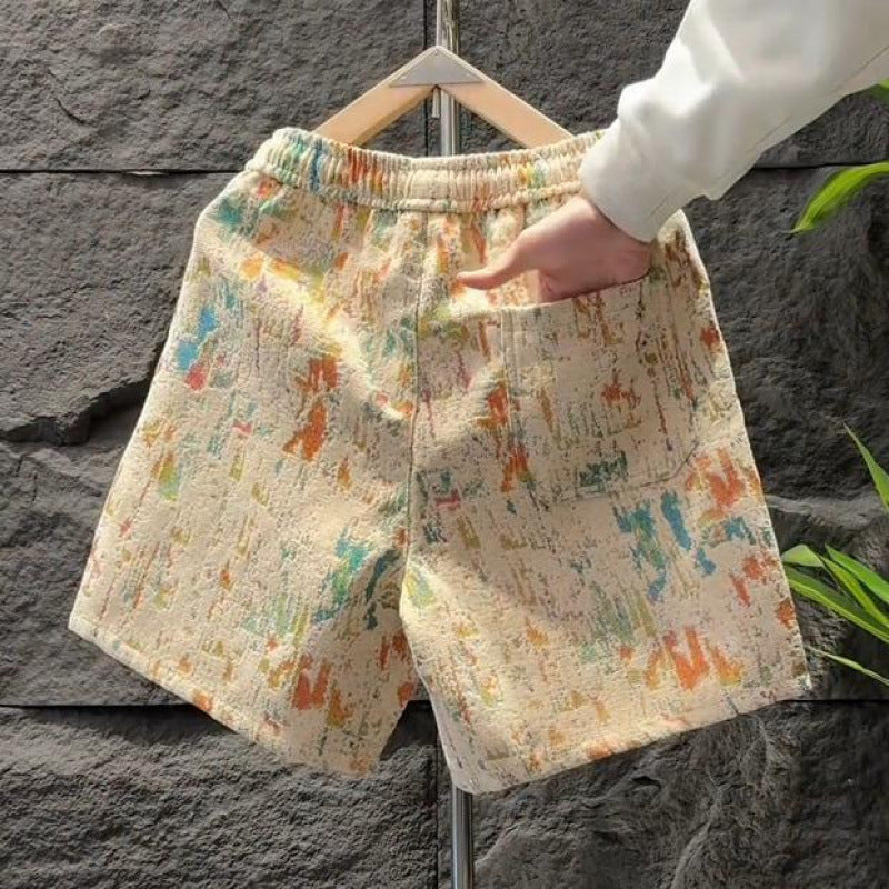 Men's Retro Prints Graffiti Shorts
