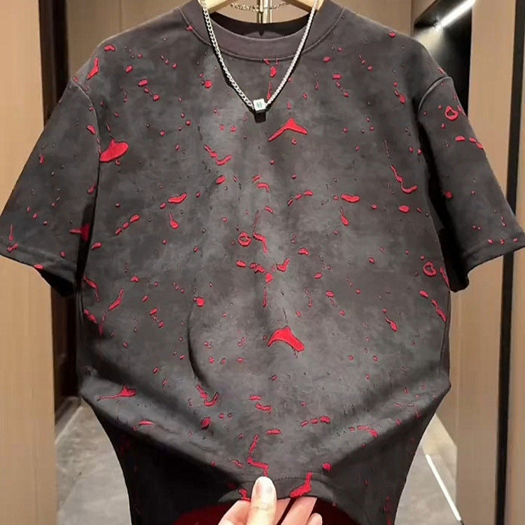 Men's Ripped Short Sleeve T-Shirt