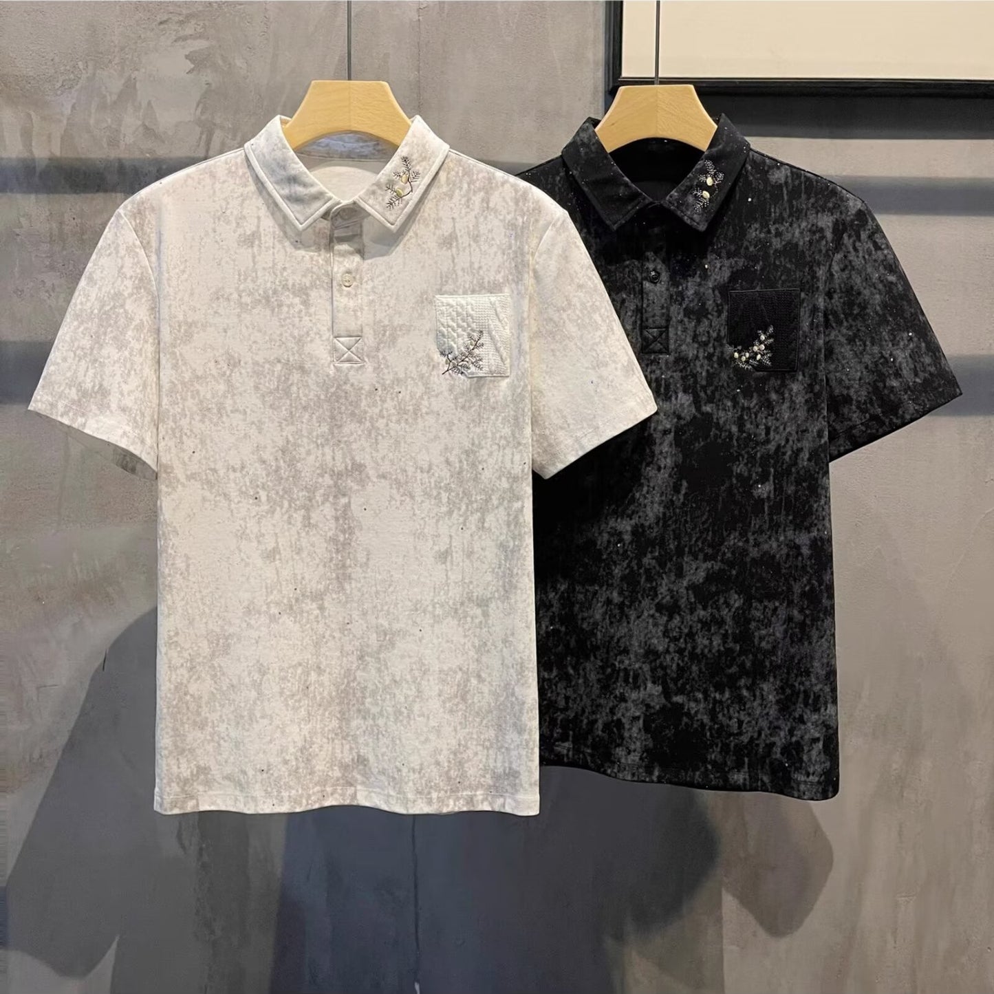 Men's Summer Galaxy Embroidered POLO Shirt