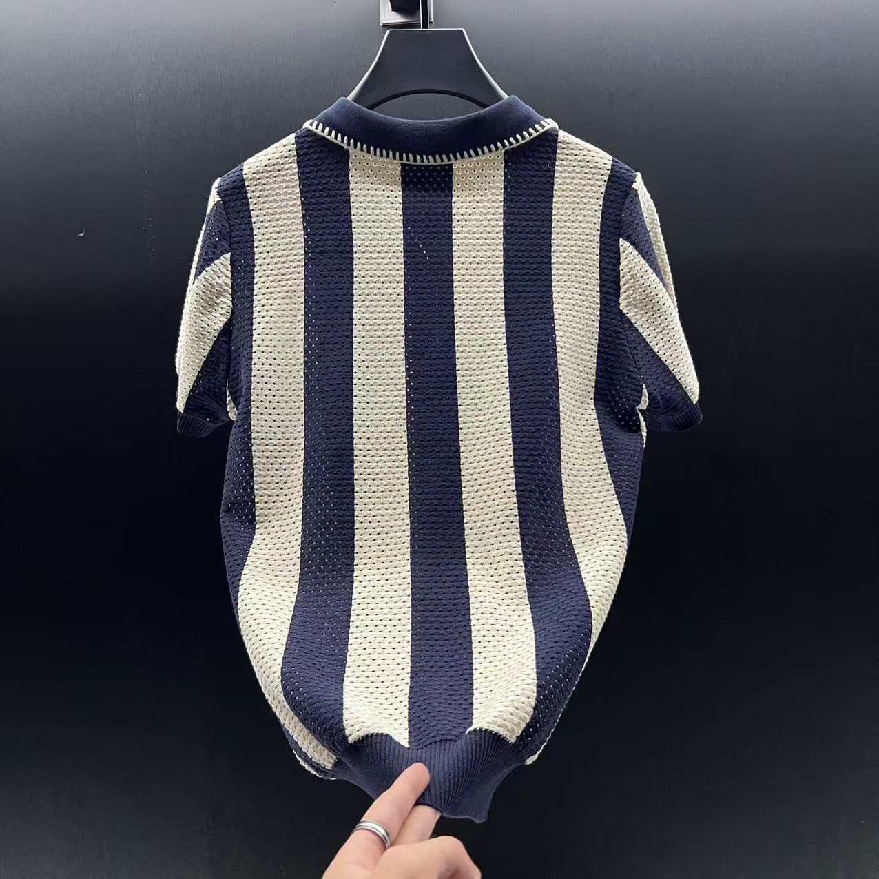 Men's Half Zip Polo Shirt