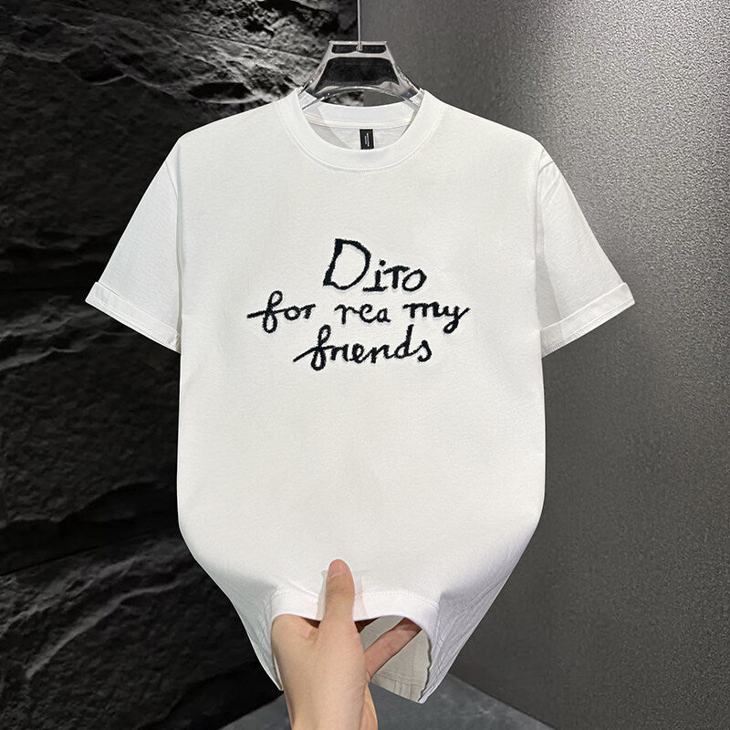 Men's Letter Embroidered T-shirt