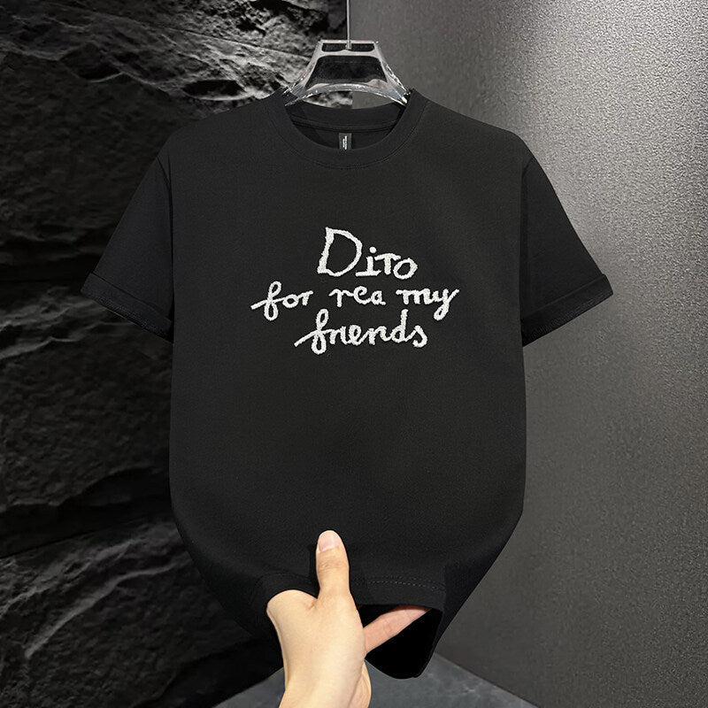 Men's Letter Embroidered T-shirt