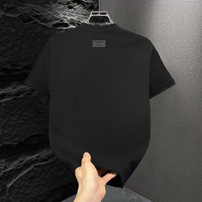 Men's Letter Embroidered T-shirt