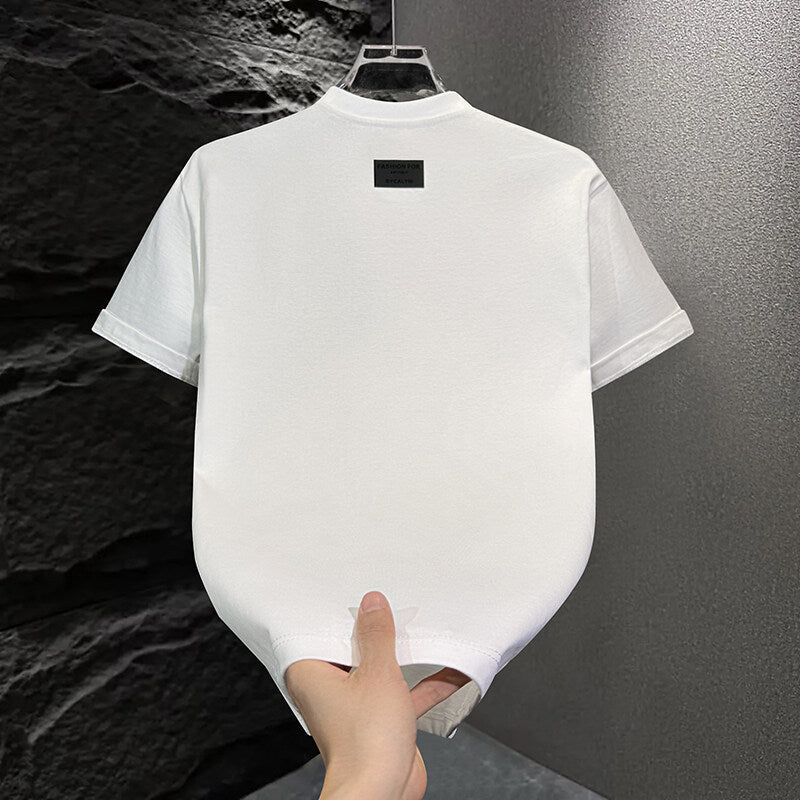 Men's Letter Embroidered T-shirt