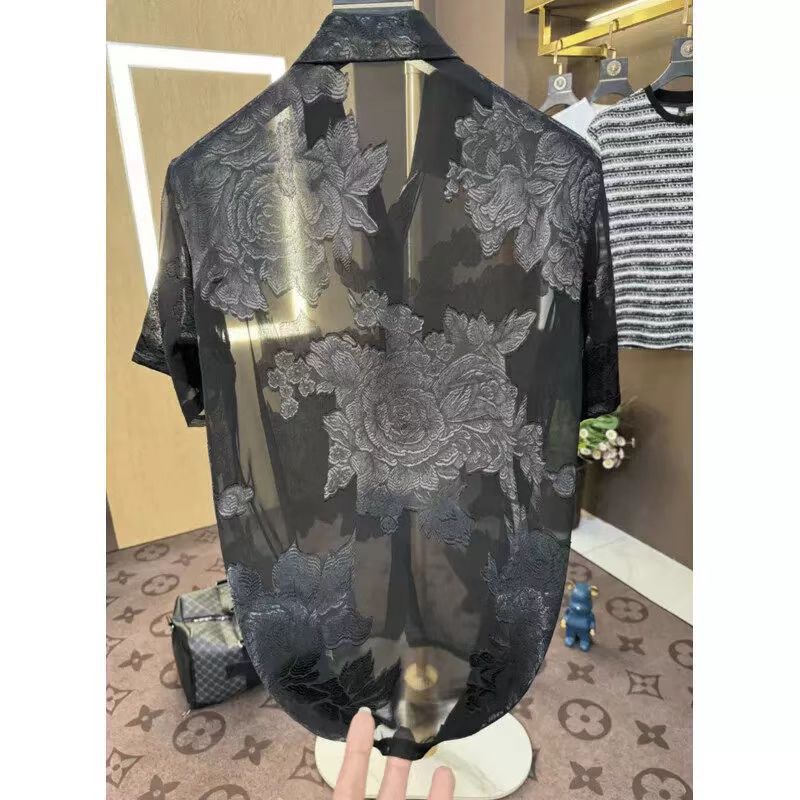 Men's Sheer Short Sleeve Shirt