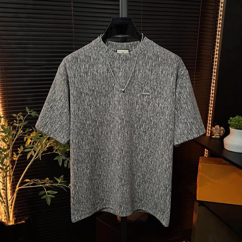 Men's Gradient Round Neck Short-Sleeved T-Shirt