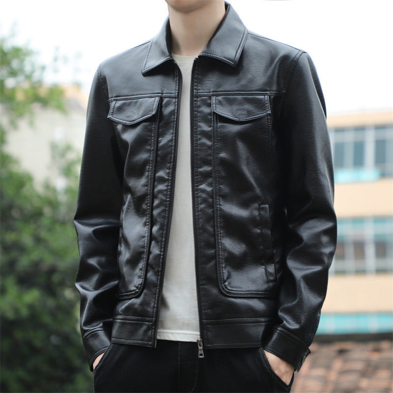 Men's Handsome Leather Jacket