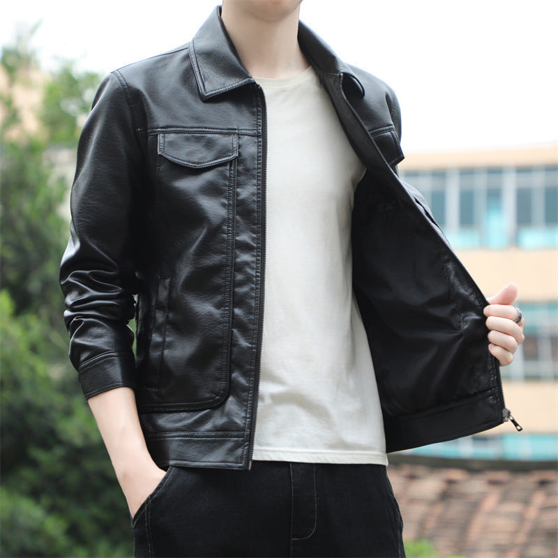 Men's Handsome Leather Jacket