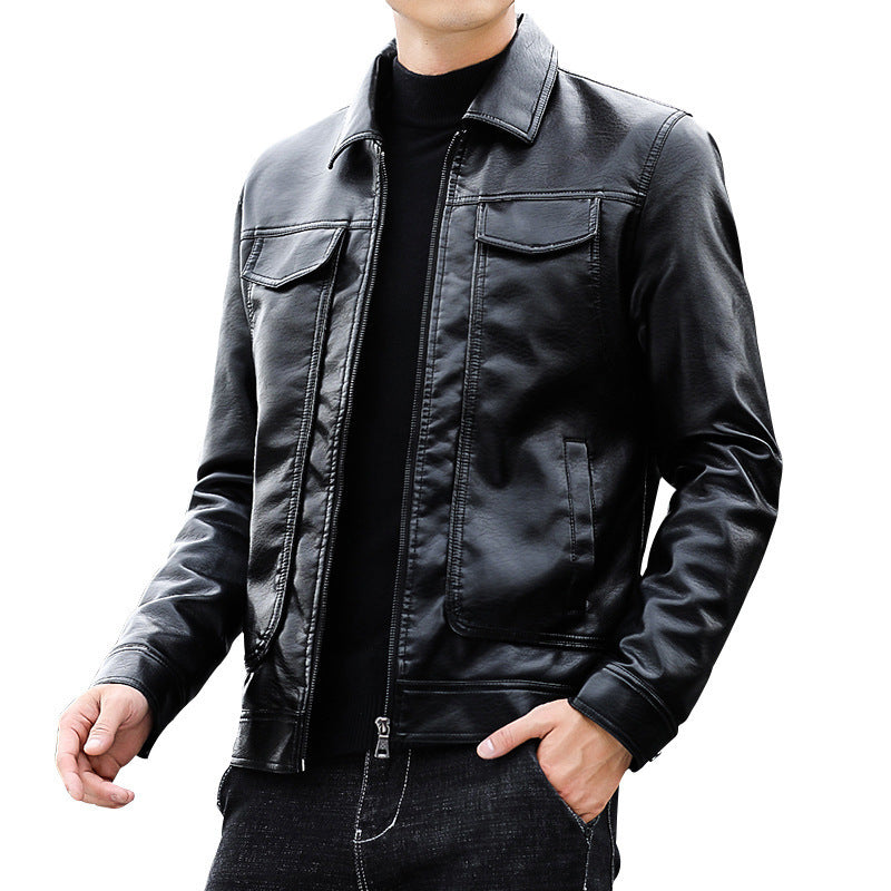 Men's Handsome Leather Jacket