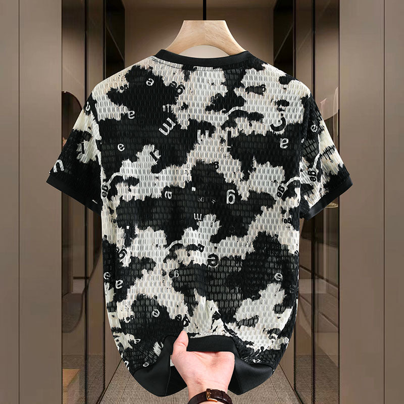 Men's Ice Silk Short-Sleeved T-Shirt