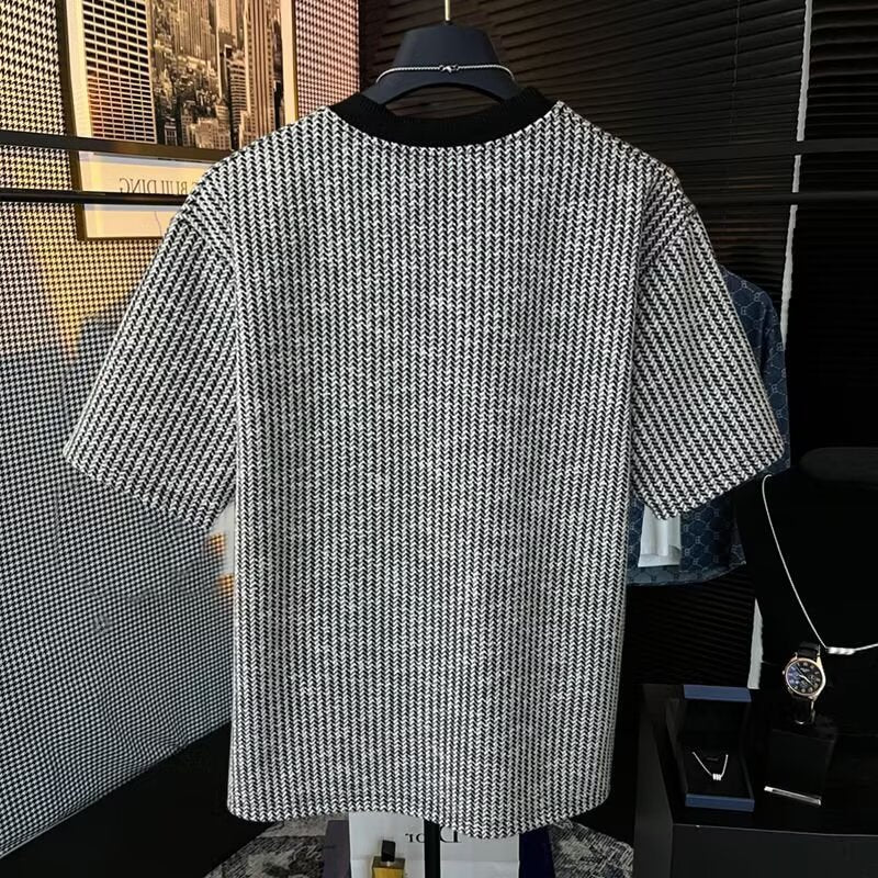 Men's Striped Woven T-Shirt