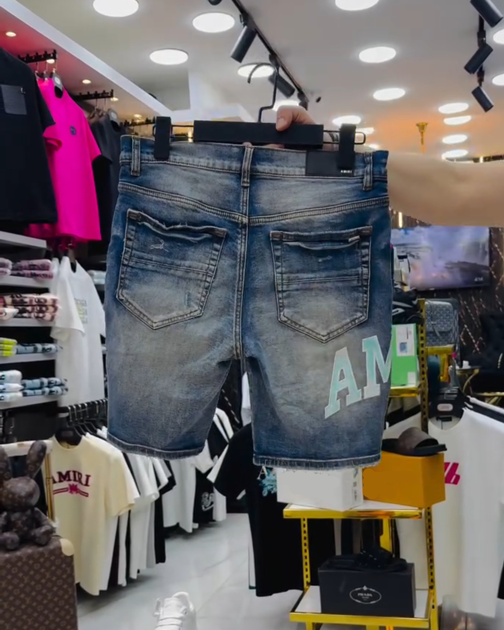 Men's Summer Ripped Denim Shorts