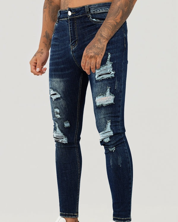 Men's Ripped Stretch Skinny Jean