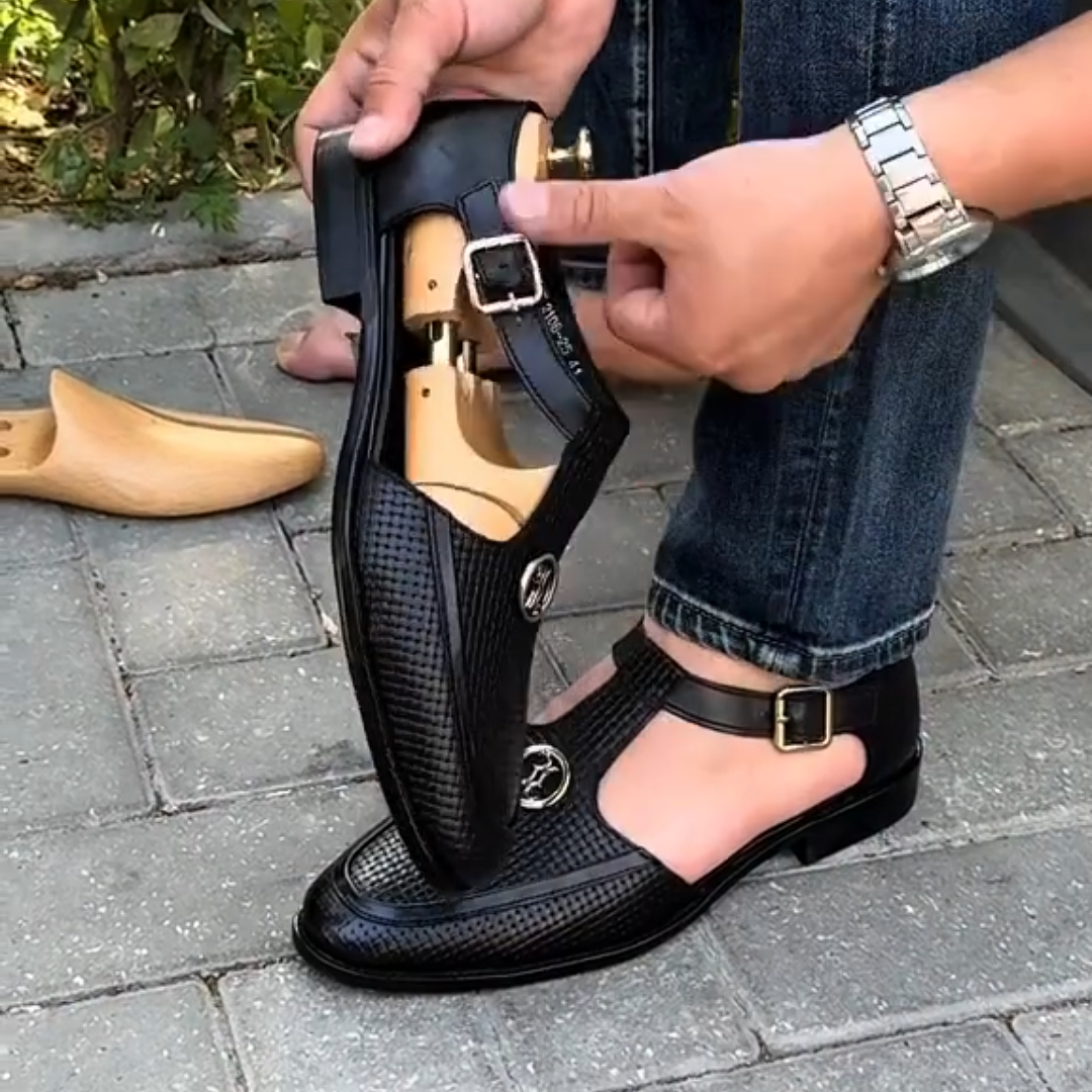 Men's Closed Toe Business Sandals