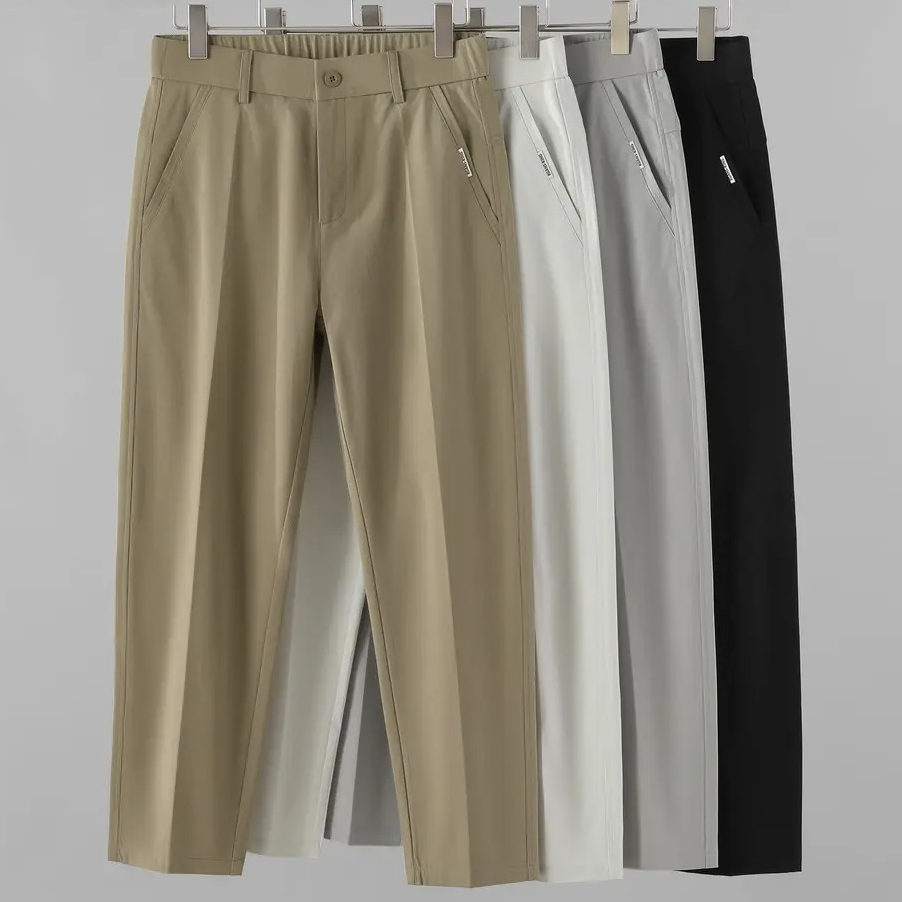Men's Retro Simple Solid Color Pants