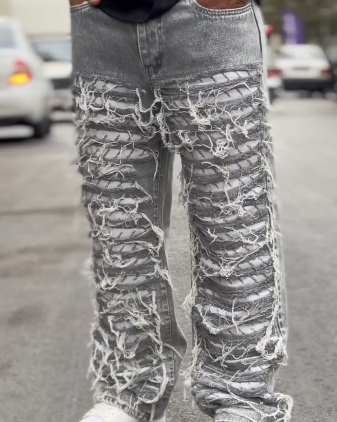 Men's Vintage Ripped Jeans