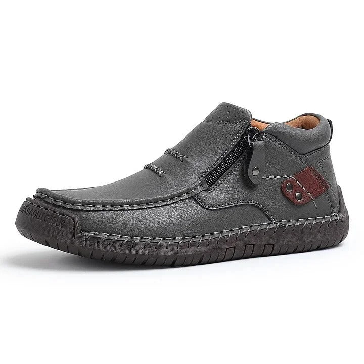Men’s Handmade Premium Leather Slip-On Driving Boots