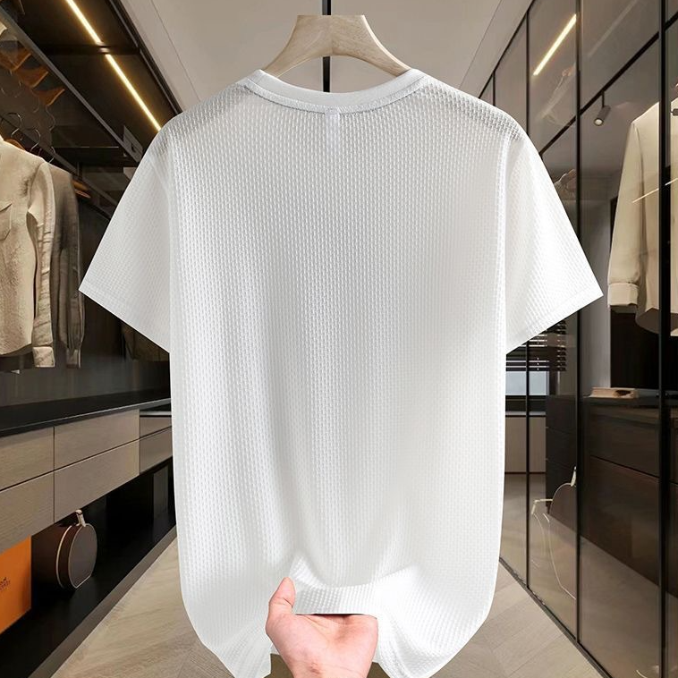 Men's Summer Ice Silk Breathable T-shirt
