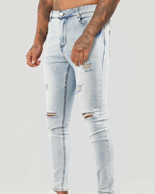 Men's Ripped Stretch Skinny Jean