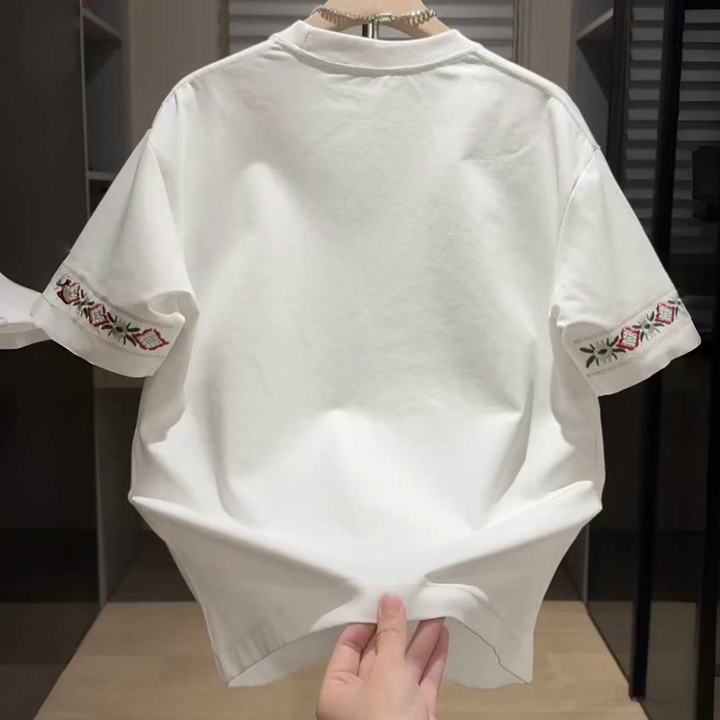 Men's Embroidered Short Sleeve T-Shirt