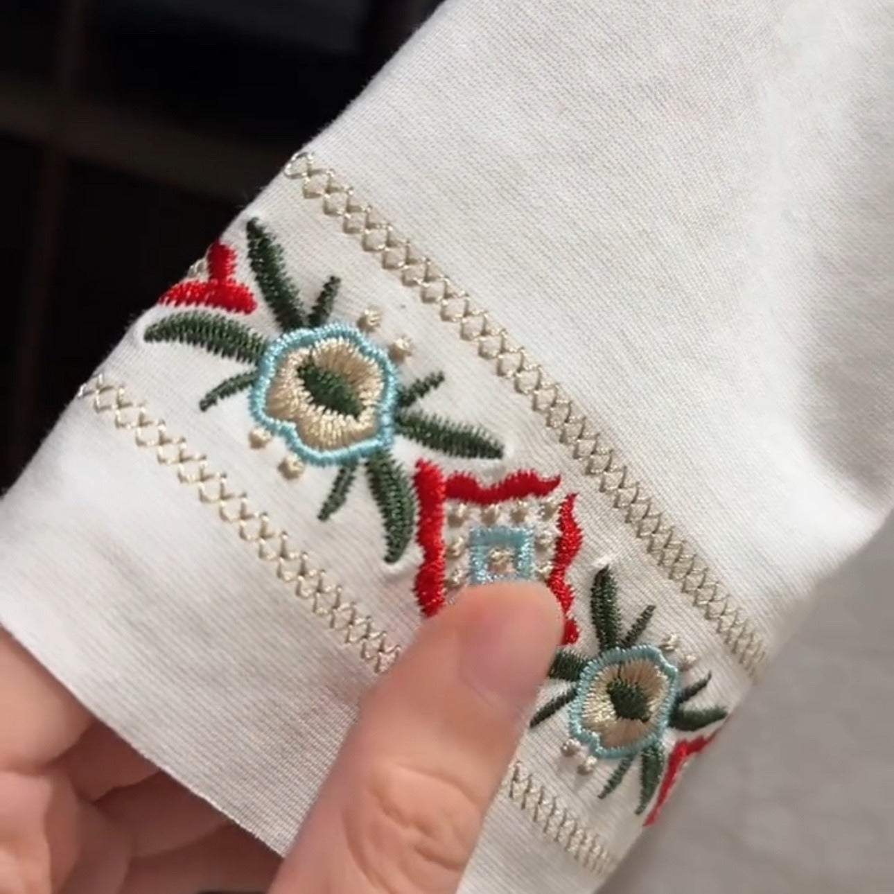 Men's Embroidered Short Sleeve T-Shirt