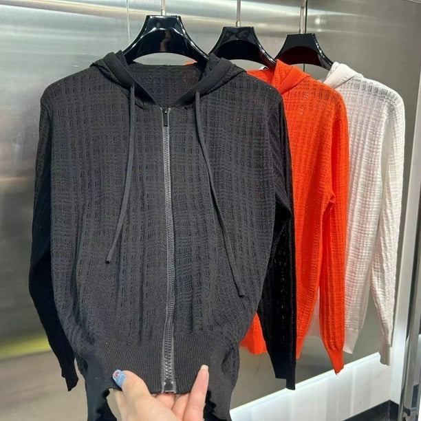 New Fashion Casual Solid Color Mesh Hooded Sweatshirt