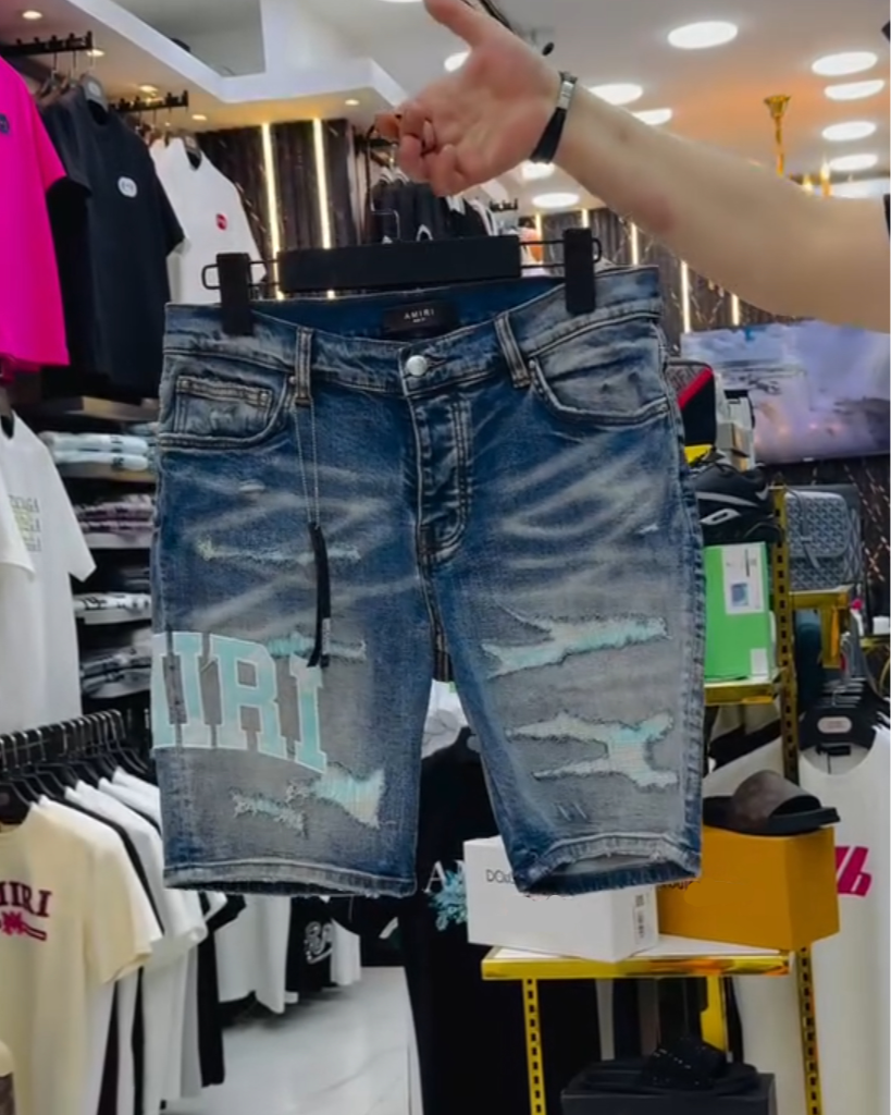 Men's Summer Ripped Denim Shorts