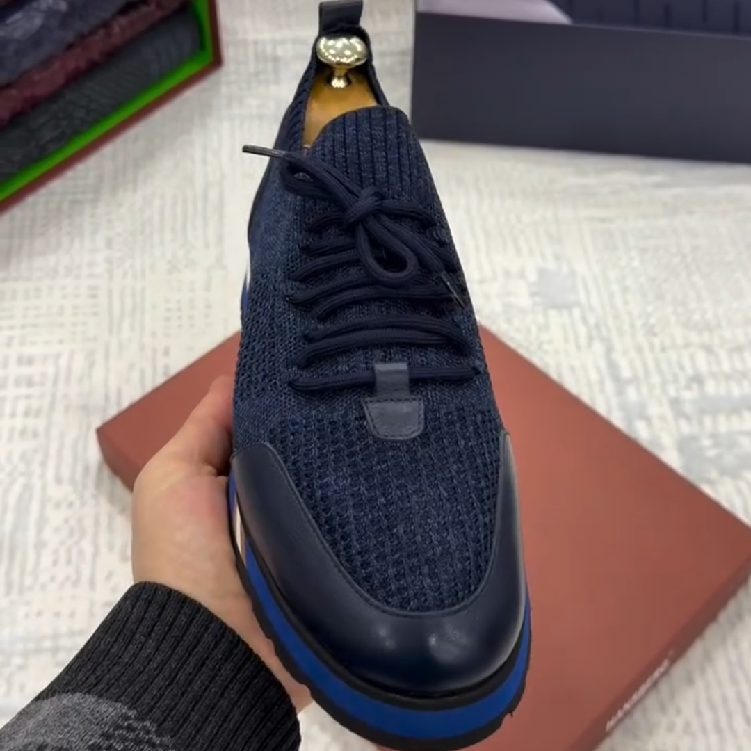 Men's Breathable Textile Sneakers