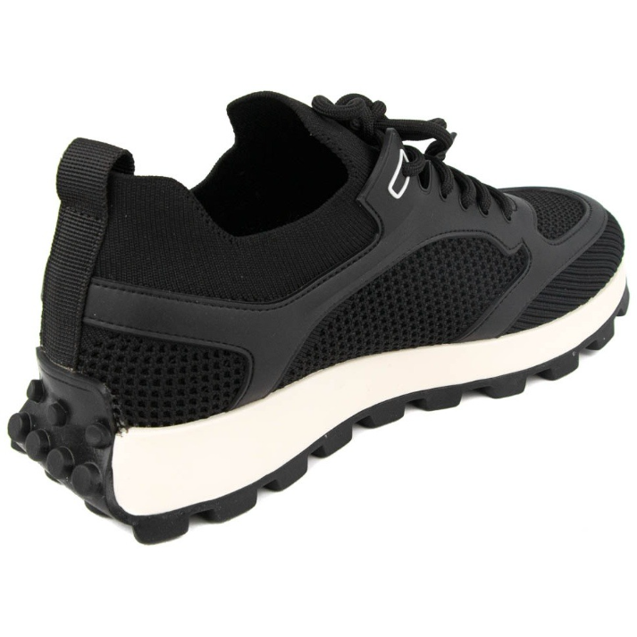 Men's Stylish Sneakers: Knitted & Leather Sneakers