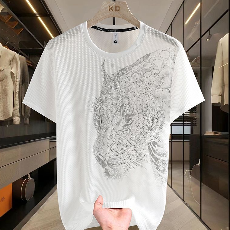 Men's Summer Ice Silk Breathable T-shirt
