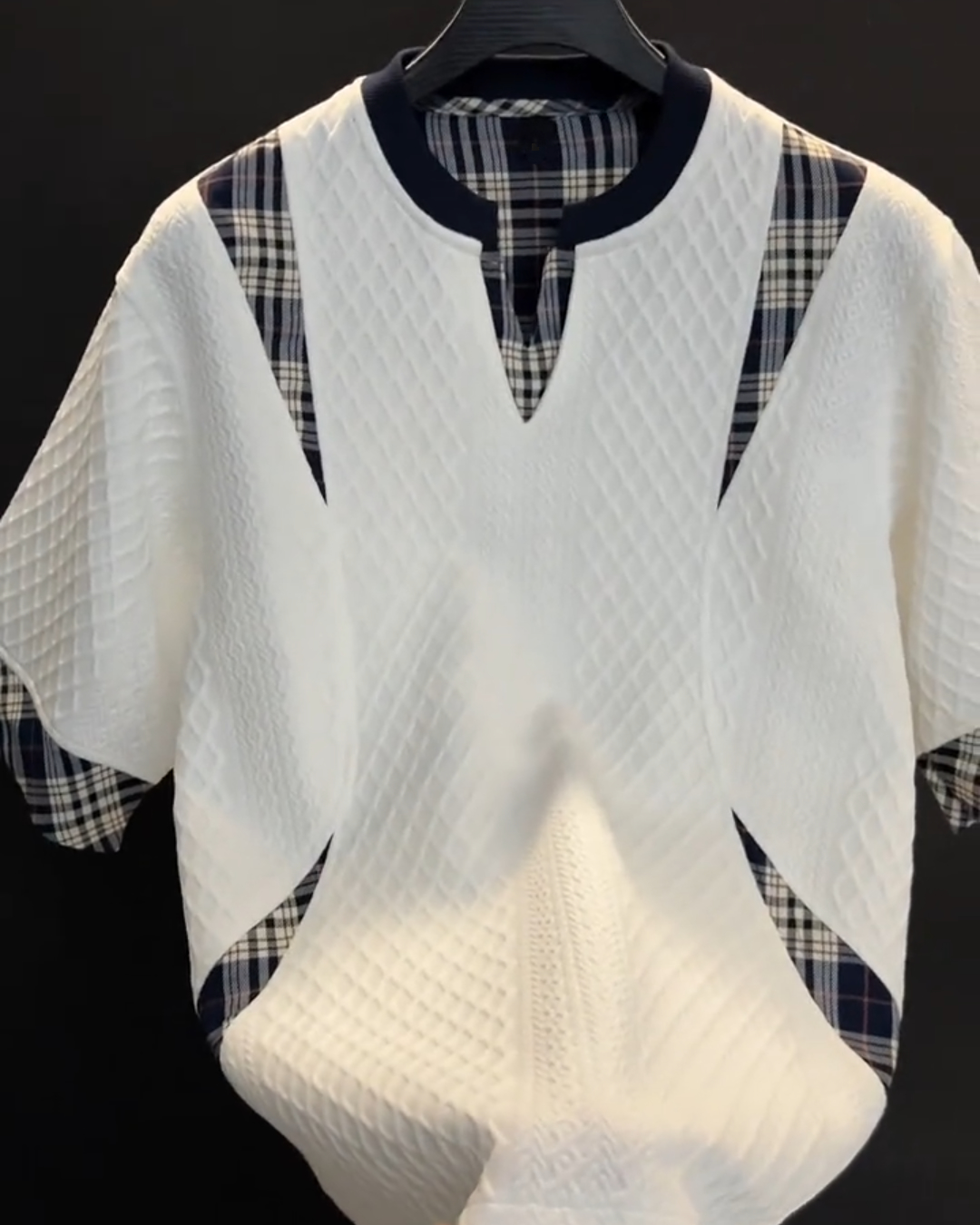 Men's Colorblock Knitted T-shirt