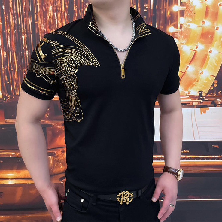 Heavy Duty Hot Stamping Printed T-Shirt