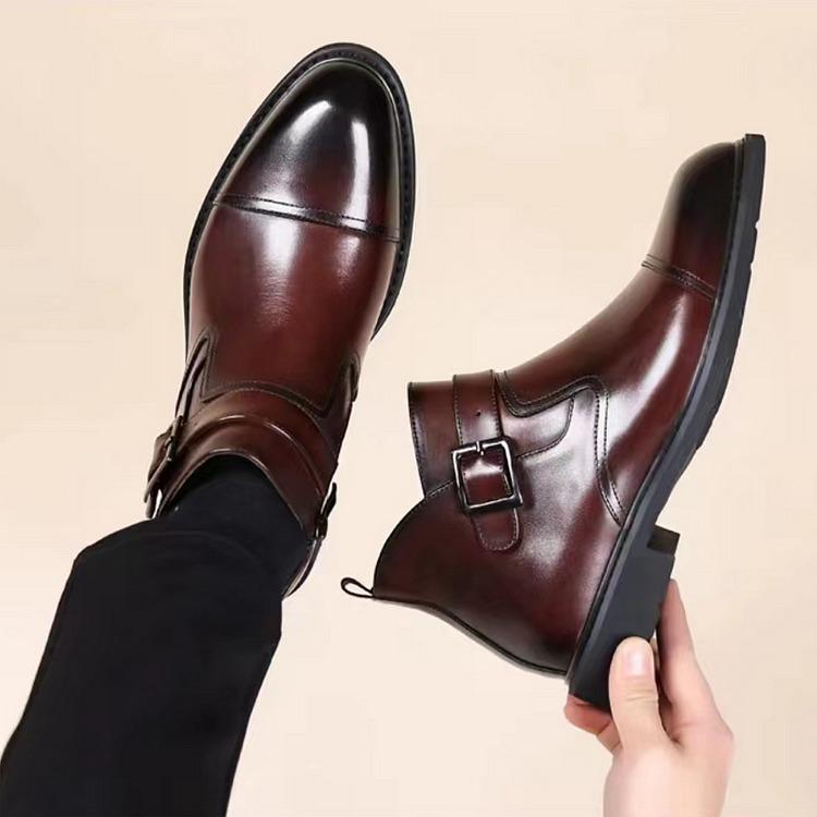 Cowhide Business Dress Boots
