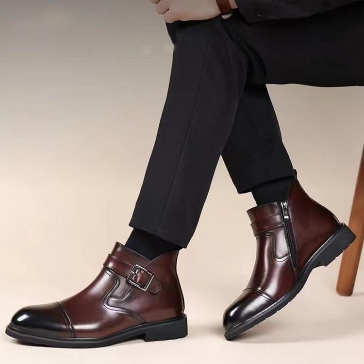 Cowhide Business Dress Boots