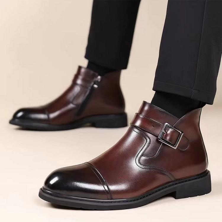 Cowhide Business Dress Boots
