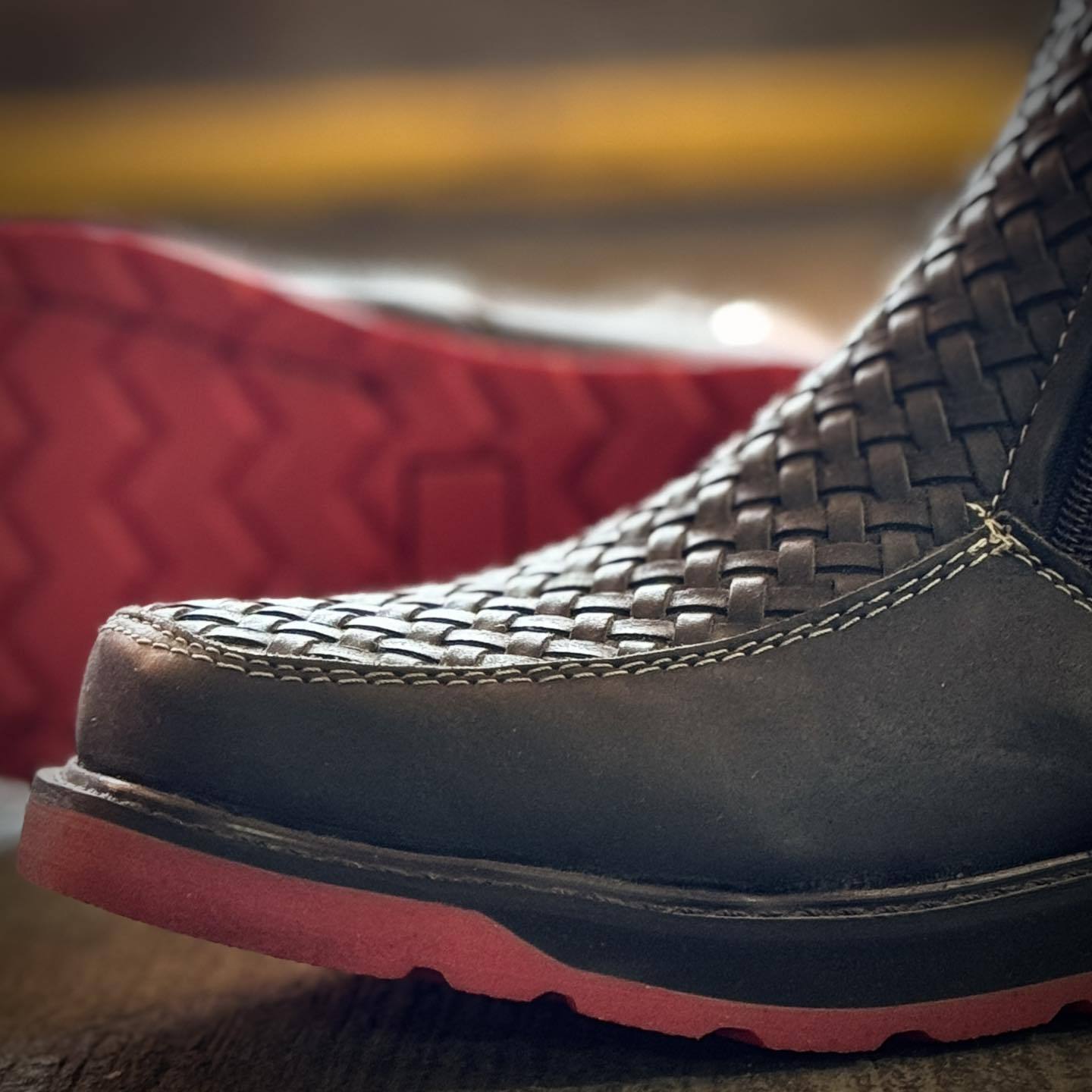 Red Sole Double Zipper Square Toe Boots