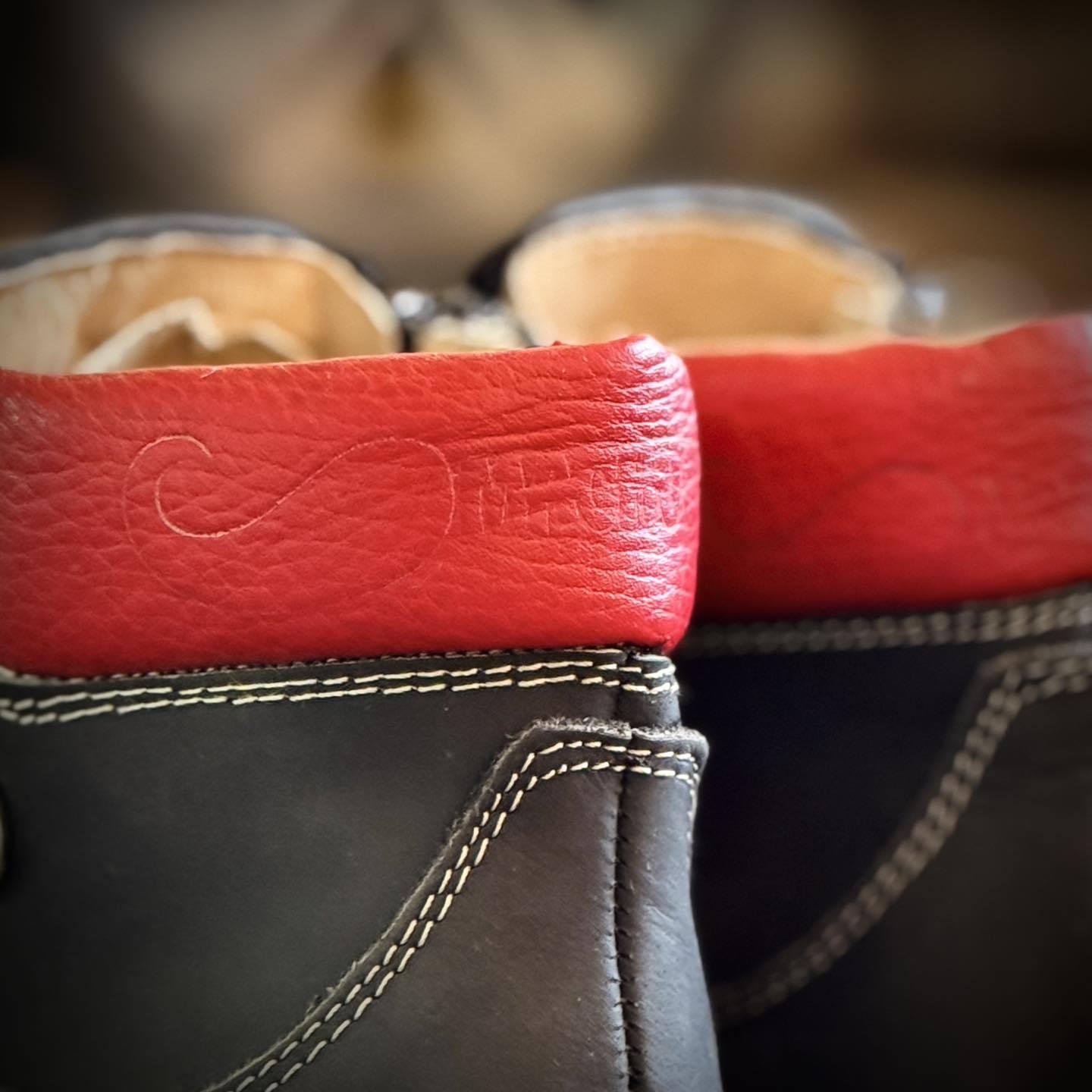 Red Sole Double Zipper Square Toe Boots