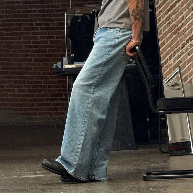Dad Jeans Straight-Wide Leg