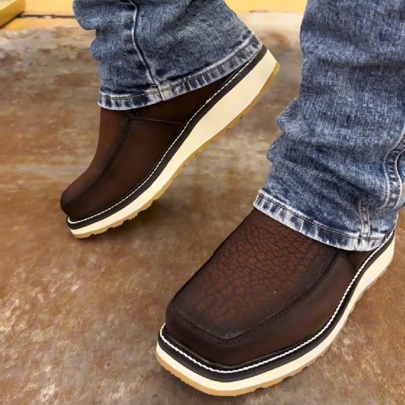Handcrafted Leather Zipper Boots