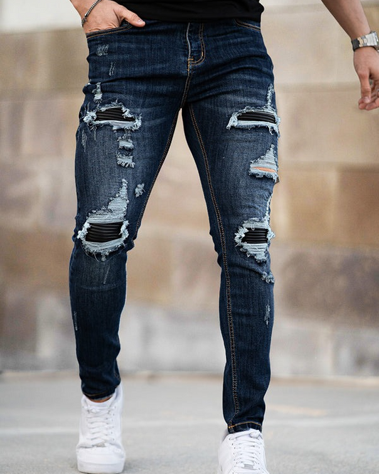 Men's Ripped Stretch Skinny Jean