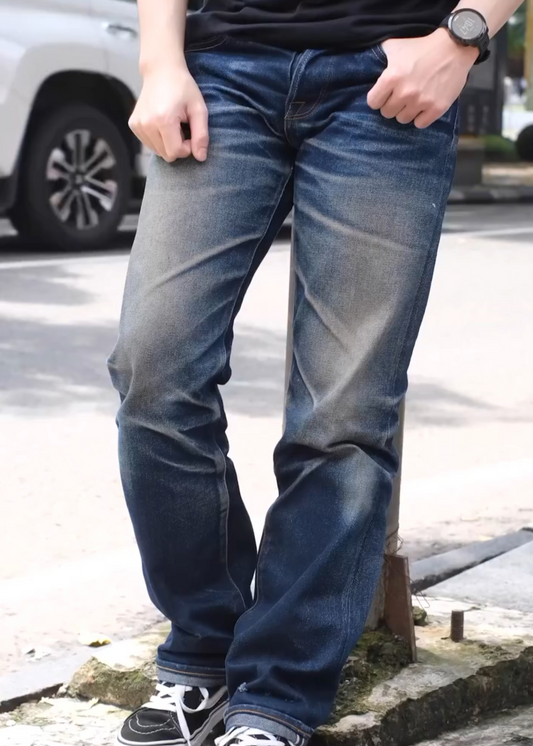 Vintage Wash Denim Jeans